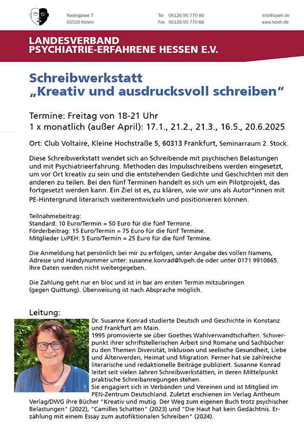 Schreibwerkstatt 2025